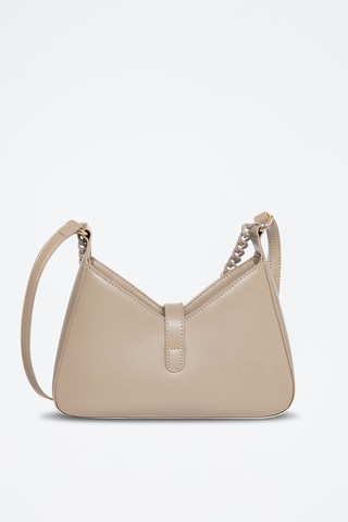 Sac bandoulière en cuir Nobolis - Taupe