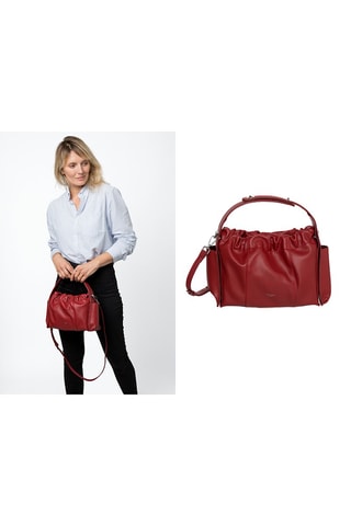 Sac à main en cuir Prince - Bordeaux