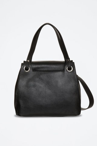 Sac porté épaule en cuir Panache - Noir