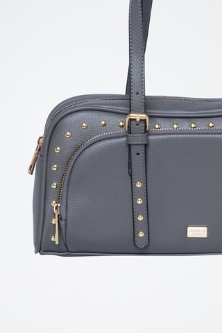 Sac porté épaule Bowling - Doré et gris