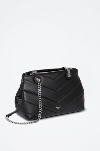 Sac bandoulière en cuir Boutic - Noir