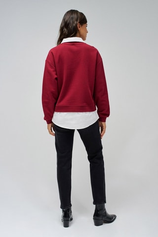 Sweat regular - Bordeaux - Rouge