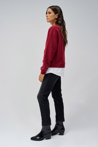 Sweat regular - Bordeaux - Rouge