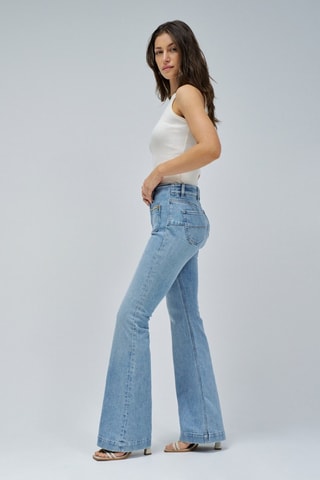 Jean flare - Beige