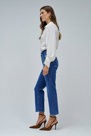 Jean regular 7/8 - Bleu
