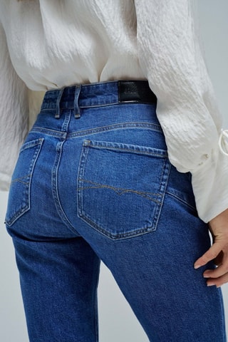 Jean regular 7/8 - Bleu