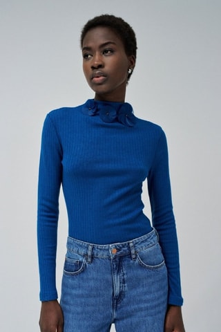 Pull slim - Bleu