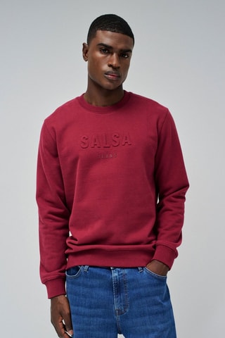 Sweat regular - Bordeaux - Rouge