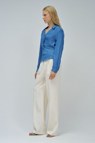 Blouse regular - Bleu