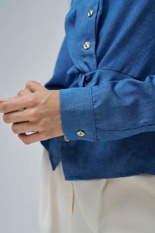 Blouse regular - Bleu