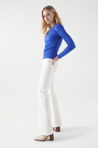 Pull slim - Bleu