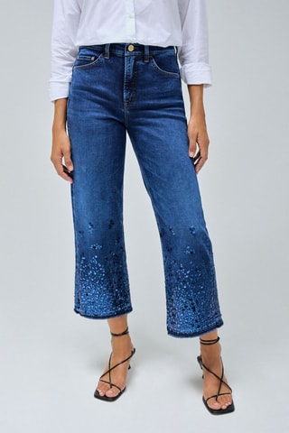 Jean push in - Bleu