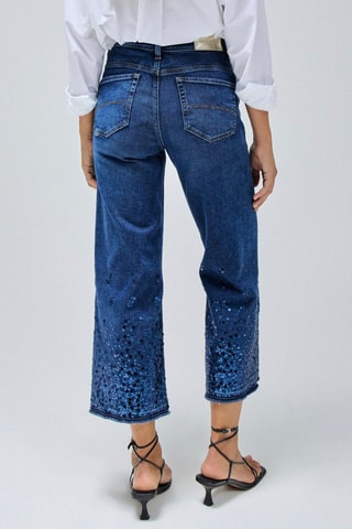 Jean push in - Bleu