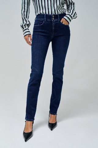 Jean taille haute - Bleu