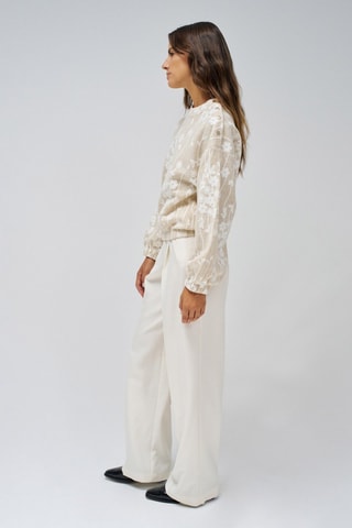 Blouse - Blanc et beige