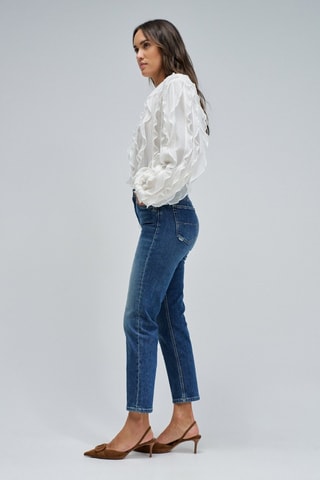Jean slim 7/8 - Vert