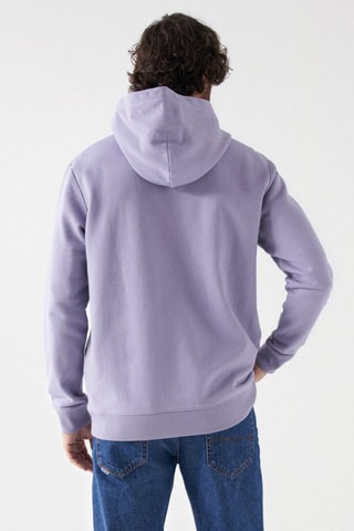 Sweat regular à capuche - Violet