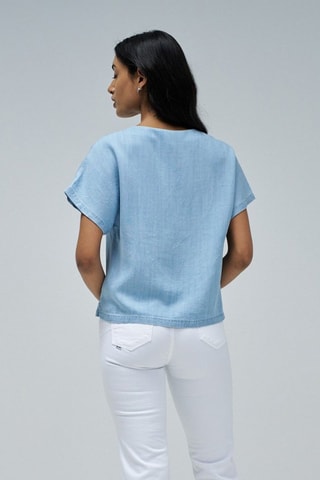 Blouse regular - Bleu
