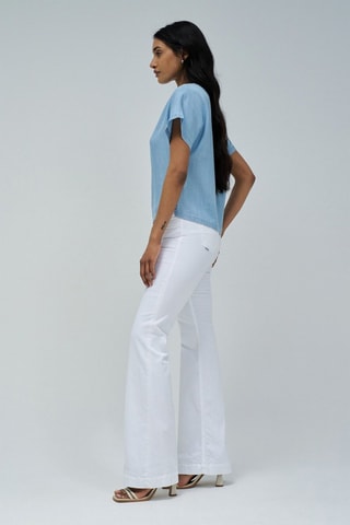 Blouse regular - Bleu