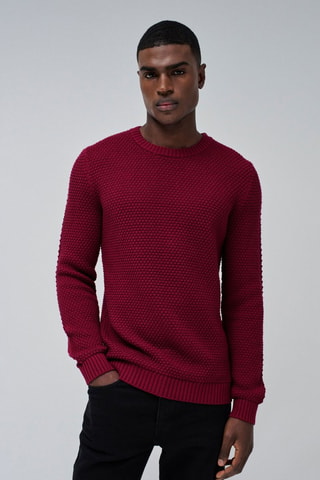 Pull regular - Bordeaux - Rouge