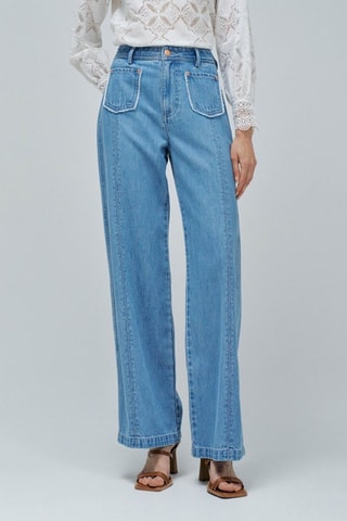 Jean wide legs - Bleu