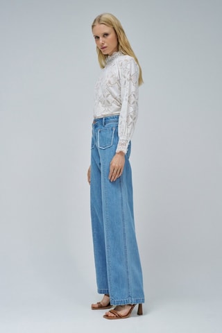 Jean wide legs - Bleu
