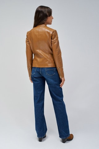 Blouson slim - Camel - Marron