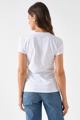 T-shirt slim - Blanc et noir