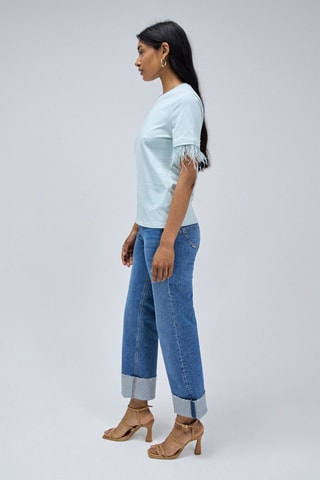 T-shirt regular - Bleu et vert