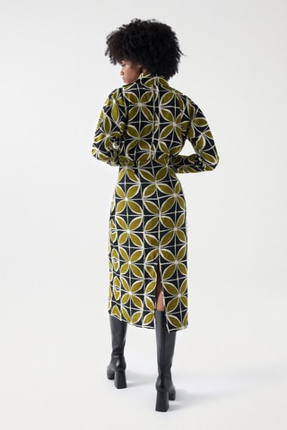 Robe regular - Vert et noir