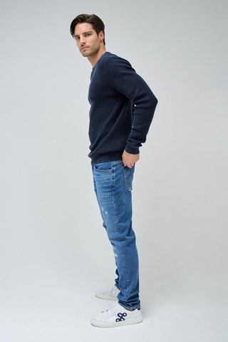 Pull regular - Bleu marine - Bleu