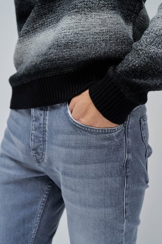 Pull regular - Noir et blanc - Noir, blanc et gris