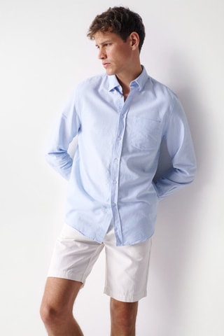 Chemise regular - Bleu