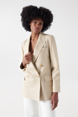 Blazer regular - Beige - Beige
