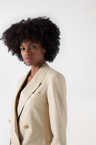 Blazer regular - Beige - Beige