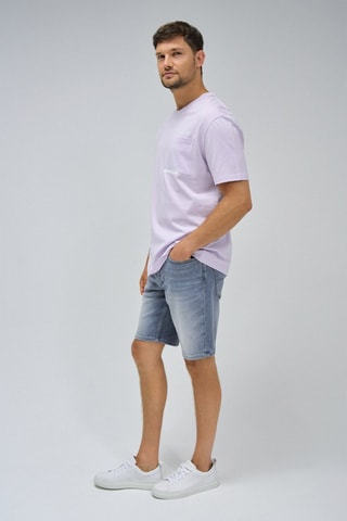 T-shirt regular - Noir, rose et gris