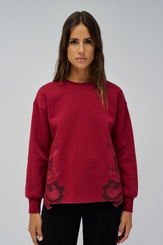 Sweat regular - Bordeaux - Rouge