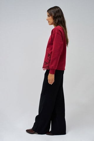Sweat regular - Bordeaux - Rouge