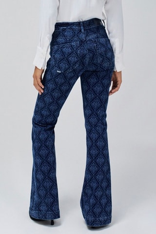 Pantalon flare push in - Bleu