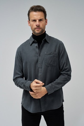 Chemise regular - Gris