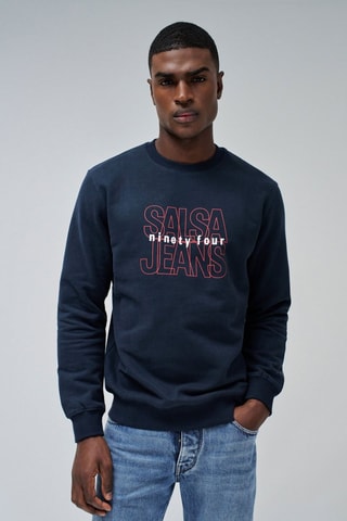 Sweat regular - Bleu marine - Bleu