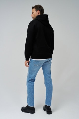 Sweat regular - Noir - Bleu et noir