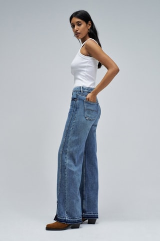 Jean wide legs - Bleu