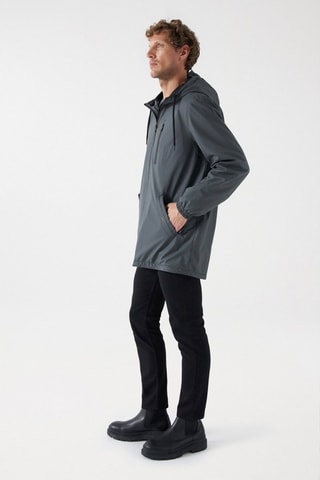 Imperméable regular à capuche - Gris - Gris