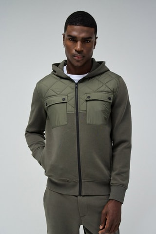 Veste à capuche - Kaki - Vert