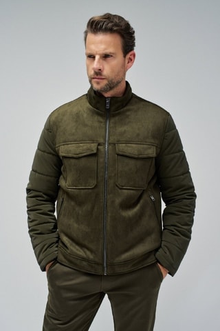 Blouson regular - Kaki - Vert