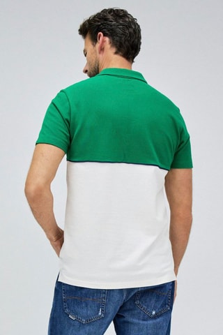 Polo regular - Blanc et vert
