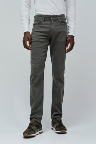 Pantalon slim - Vert foncé