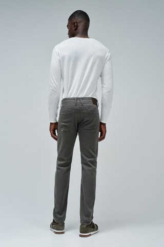 Pantalon slim - Vert foncé