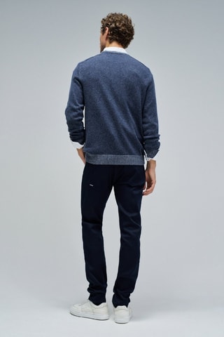 Pull en laine - Bleu foncé